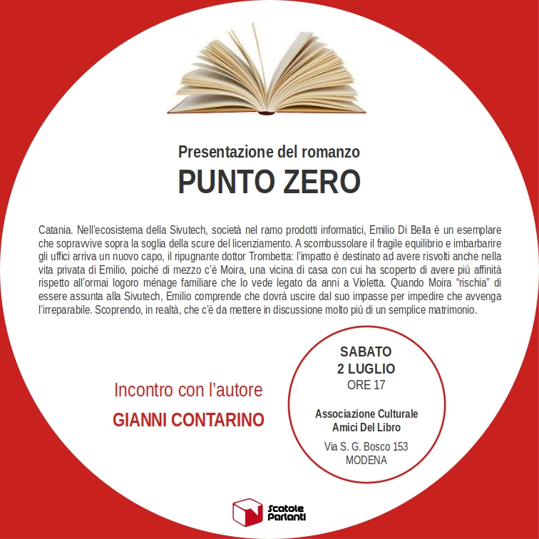 Presentazione del romanzo: "Punto zero" - Incontro con l'autore